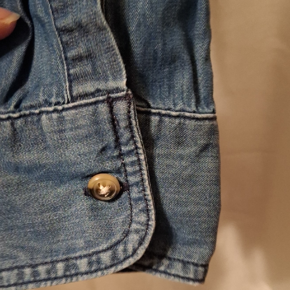 Banana Republic Blue Button Down Shirt XS - Picture 5 of 10
